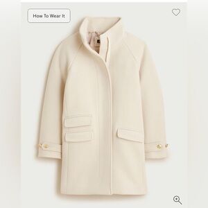 Toscana Coat in Italian Stadium cloth wool blend